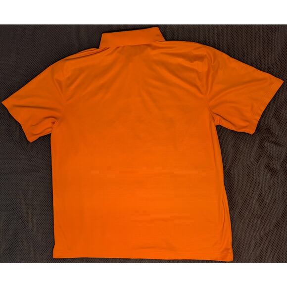 Under Armour Polo Shirt Mens XL Orange Loose Fit Golf Athletic Performance Logo - Picture 3 of 7